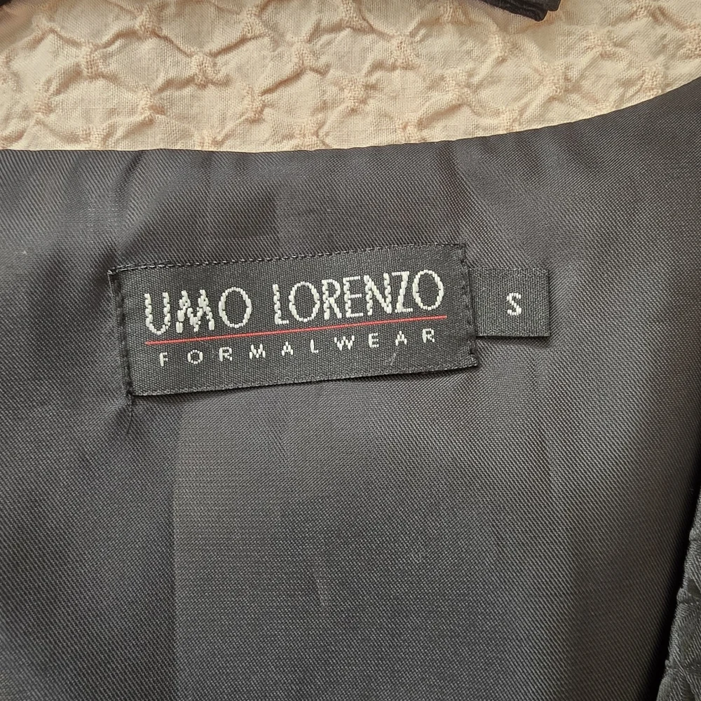 Umo Lorenzo Men's Classic Black Vest and Bow Tie Set Size S